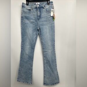 OAT New York Women's High-Rise Flare Jeans Size 30 In Light Palms Blue